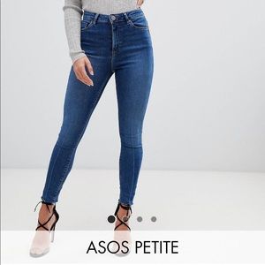 ASOS petite Ridley high waisted jeans